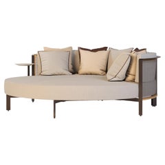 Contemporary Patio Daybed Featuring UV-Protected Upholstery