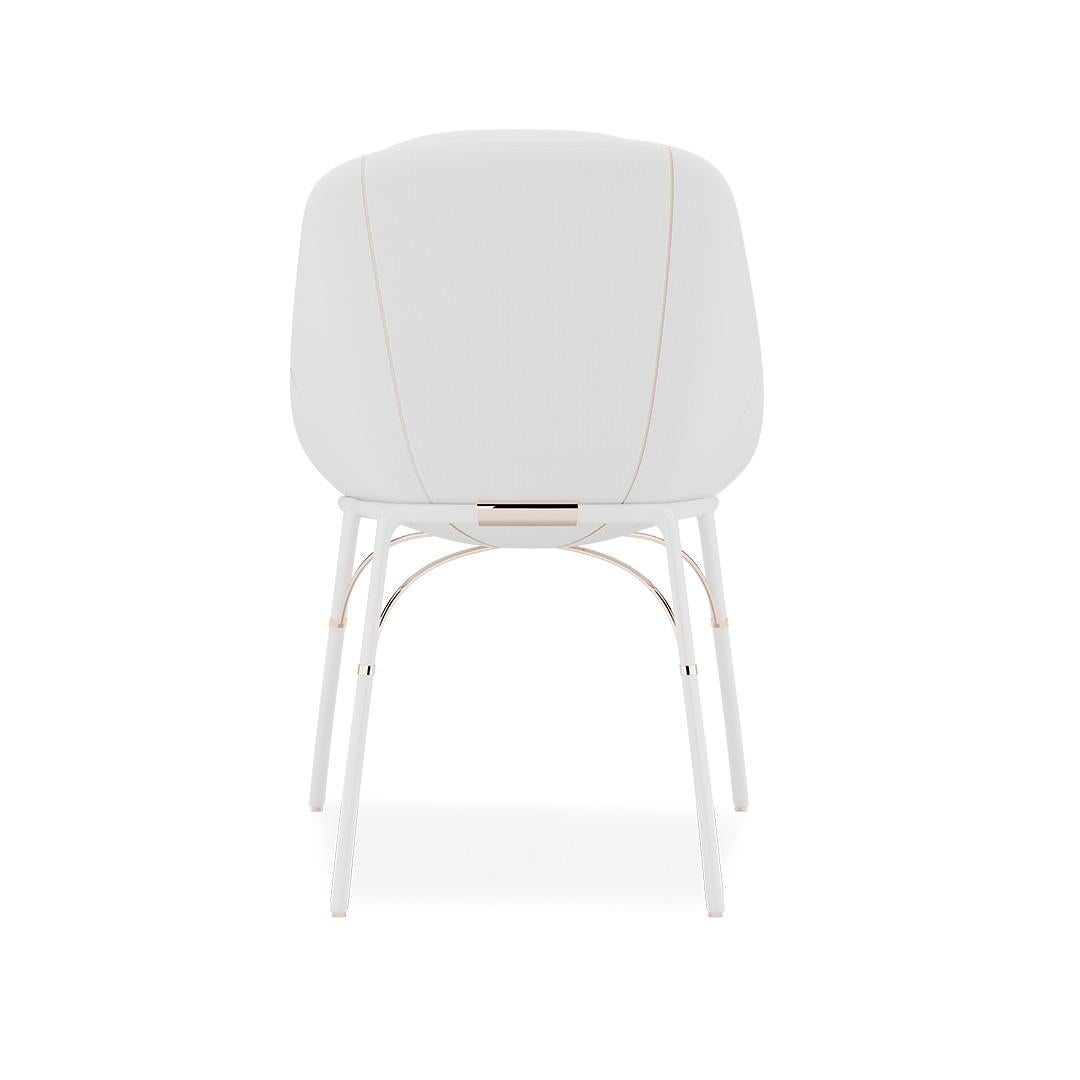 Nero - Dining chair

Contemporary outdoor dining chair made with structure: Legs white matte powder coated stainless steel, Metallic details in copper-plated stainless steel, Upholstery: Acrylic fabric and synthetic outdoor leather

Nero Collection