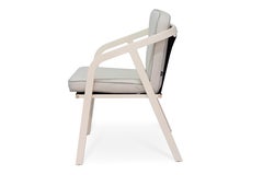 Modern Outdoor Dining Chair by Myface, Aluminum & Leather