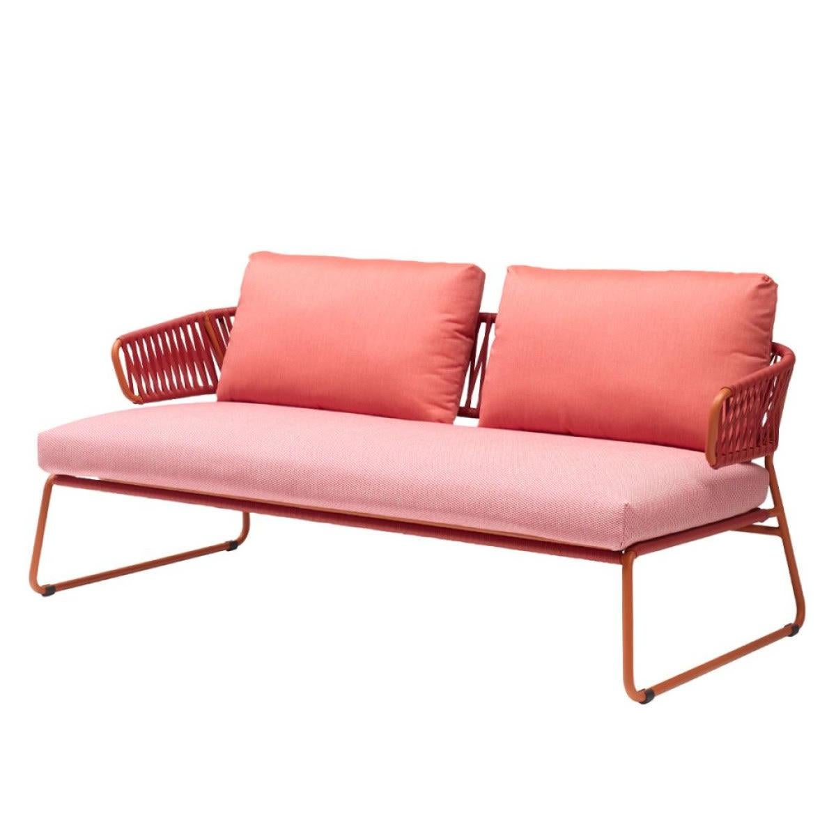 Modern Outdoor or Indoor Metal and Cord Sofa, 21 Century For Sale 5
