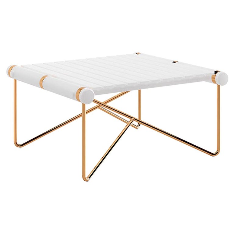 Modern Stainless Steel Outdoor Side Table For Sale at 1stDibs gold