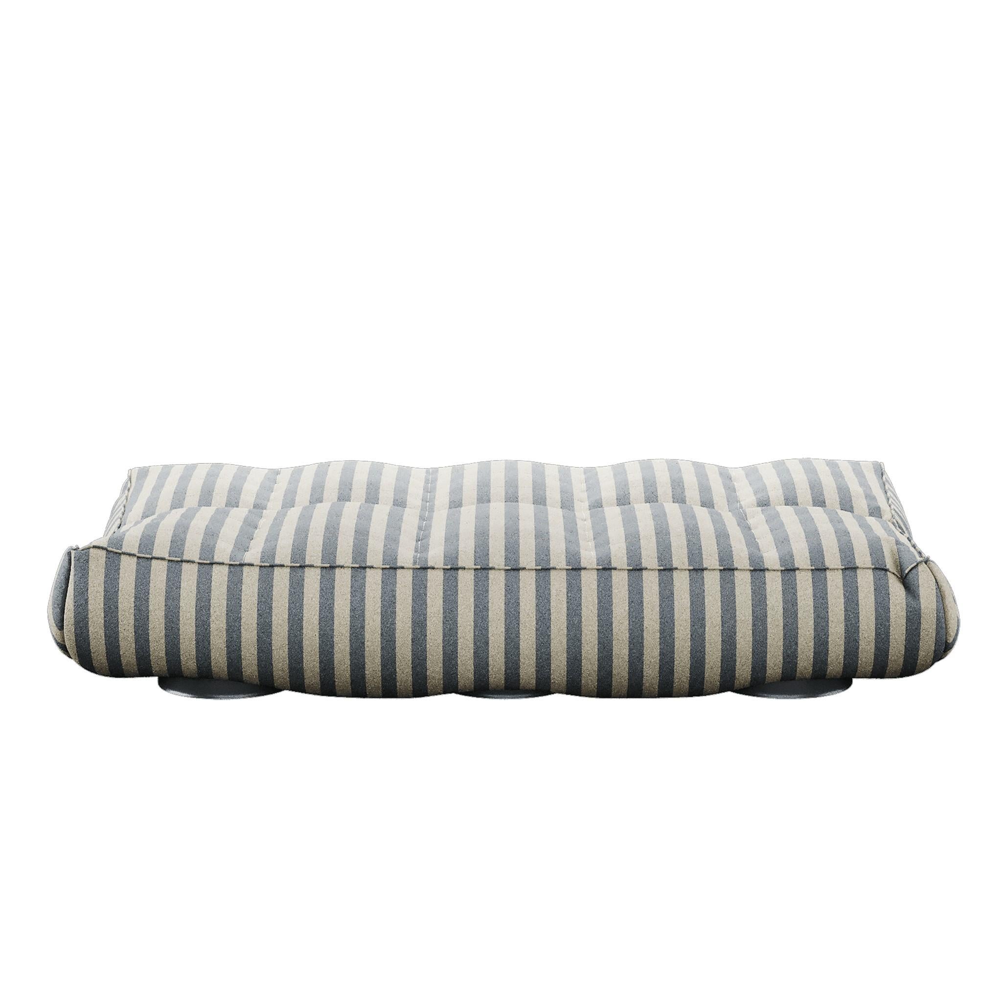 striped outdoor couch