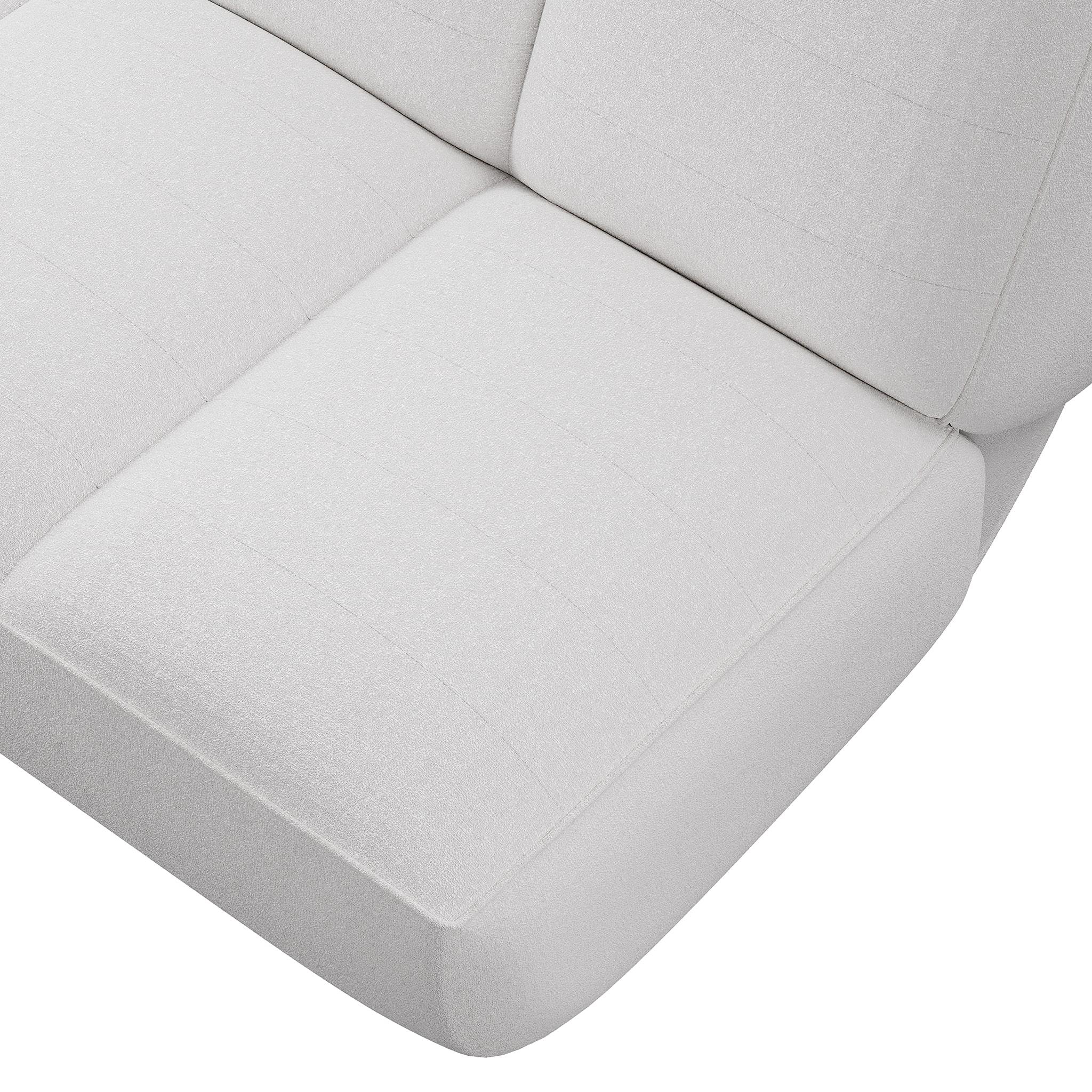 XXIe siècle et contemporain Canapé d'extérieur pliant blanc tapissé de tissu d'extérieur sable en vente