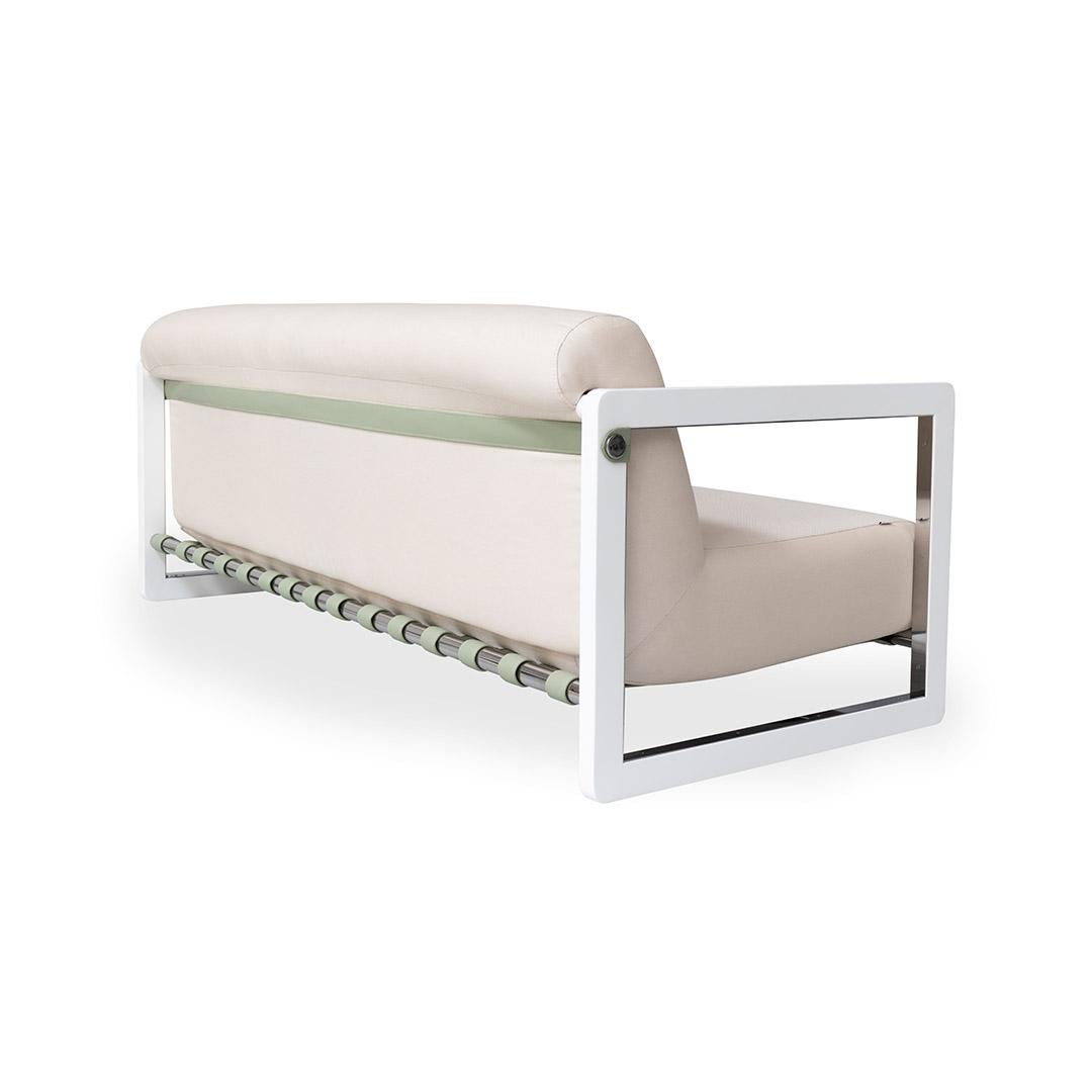Modernes Sofa für den Außenbereich aus Edelstahl mit wasserdichtem Design (Portugiesisch) im Angebot