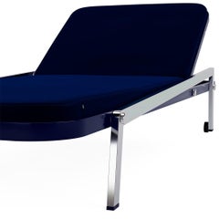 Wasserdicht-blaues Sonnenbett mit widerstandsfähigem Metallic-Rahmen