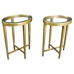 Modern Oval Brass Tables by Century Furniture
