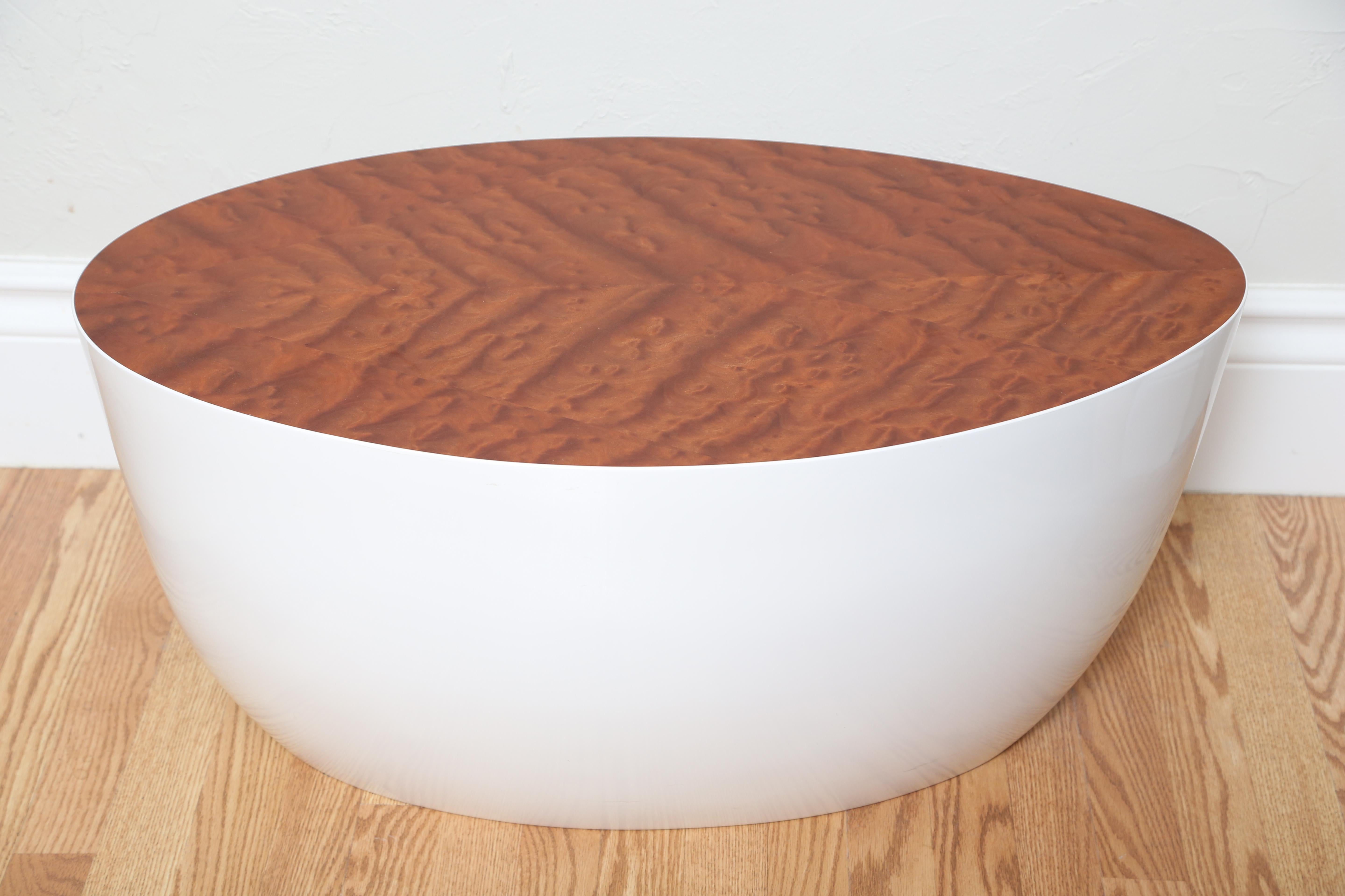 20th Century Modern Oval Cocktail or Side Table designed by Wendell Castle