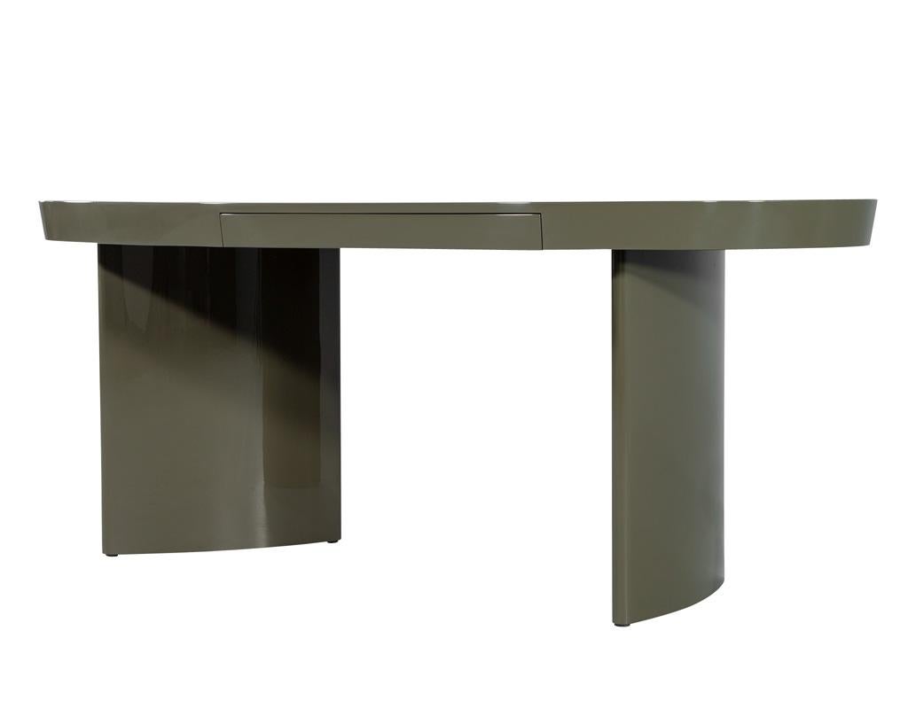 Modern Oval Green Cadence Writing Desk by Century Furniture 4