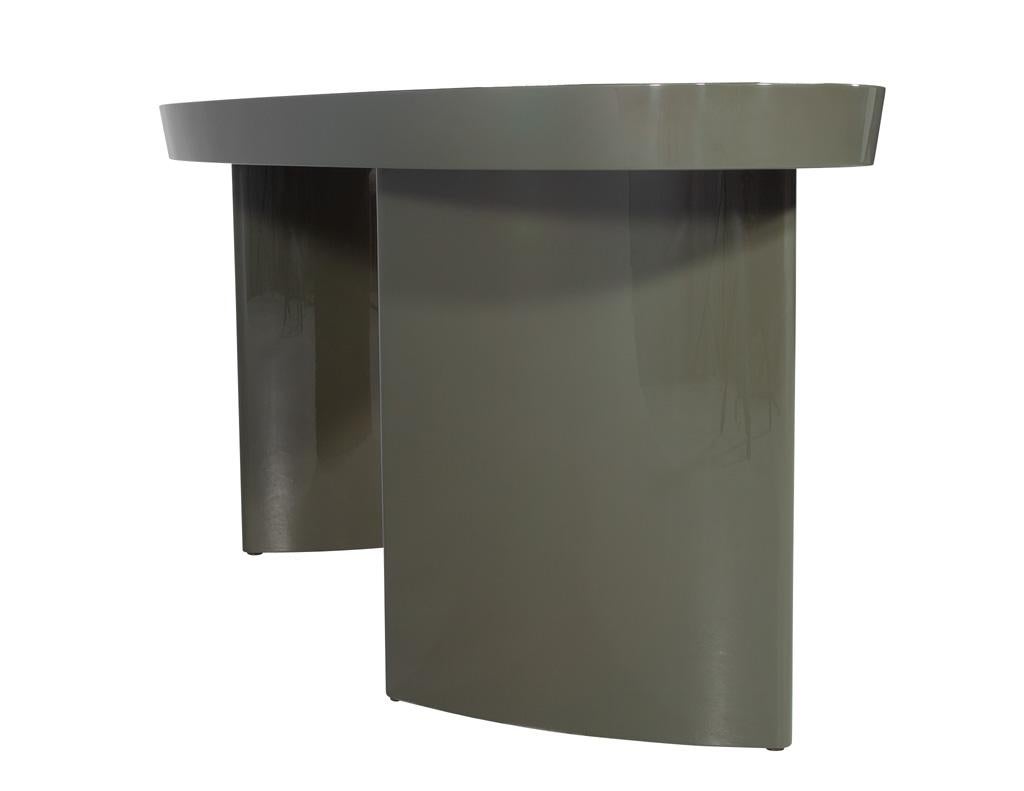 Modern Oval Green Cadence Writing Desk by Century Furniture 5