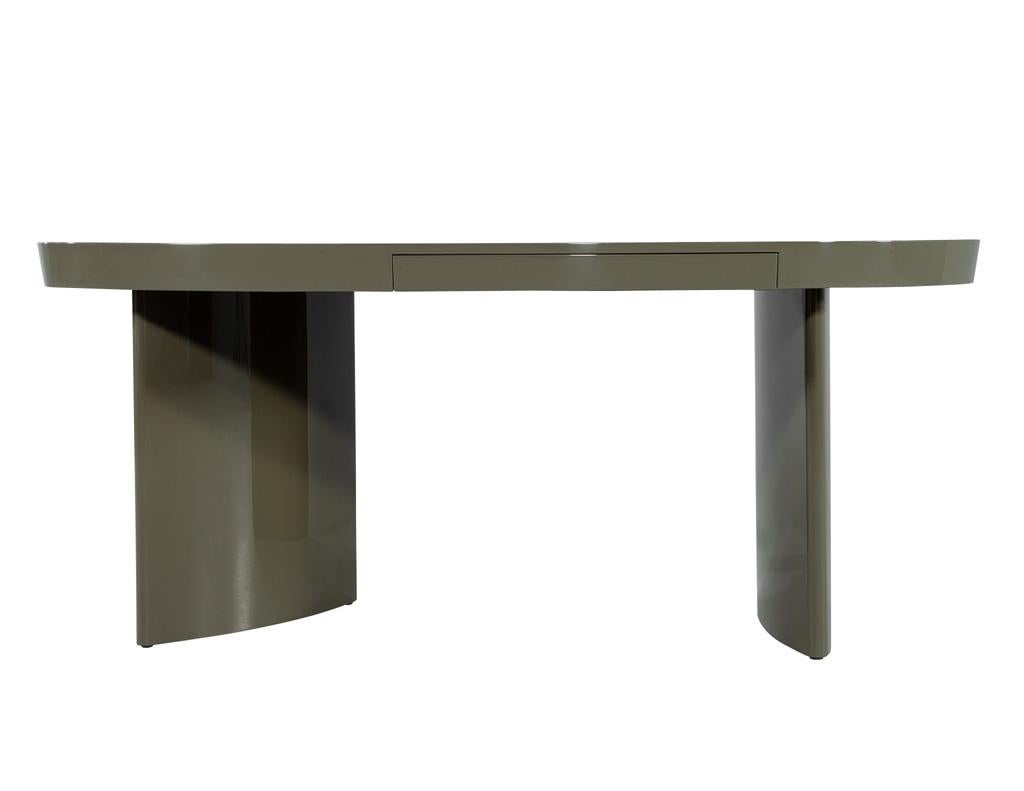 Modern Oval Green Cadence Writing Desk by Century Furniture 1