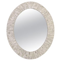 Miroir ovale moderne en mosaïque par Ercole Home
