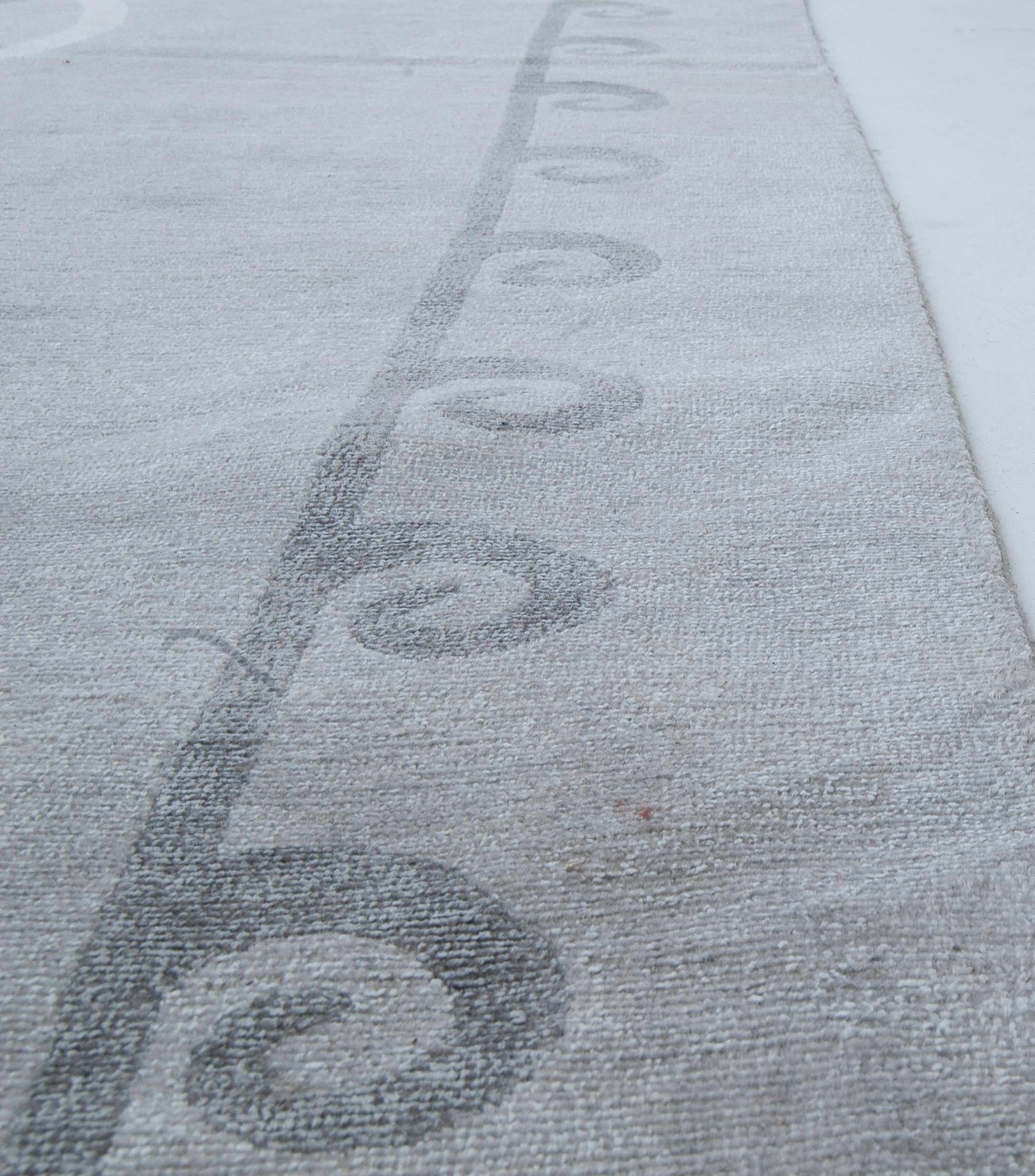 Modern Oversized European-Inspired Hand-Knotted Tibetan Rug by Doris Leslie Blau For Sale 1