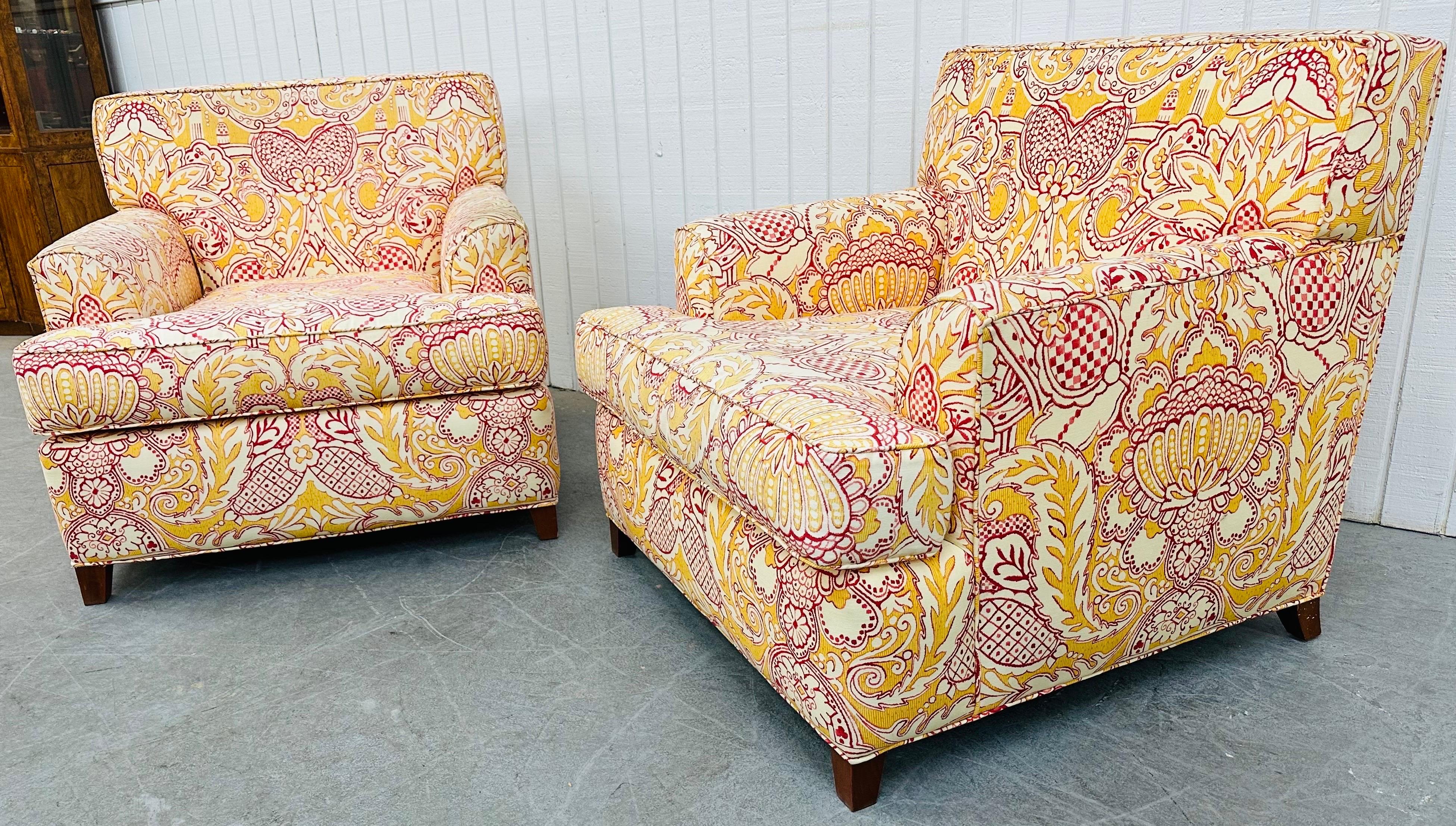 floral oversized chair