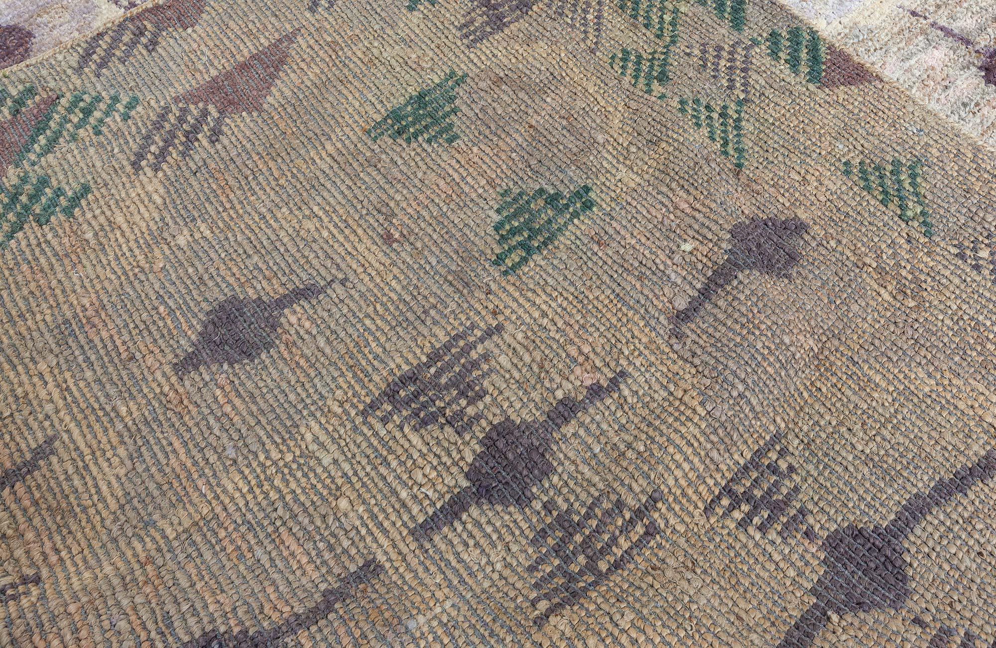 Modern Oversized Swedish Style Hemp Rug by Doris Leslie Blau For Sale 2