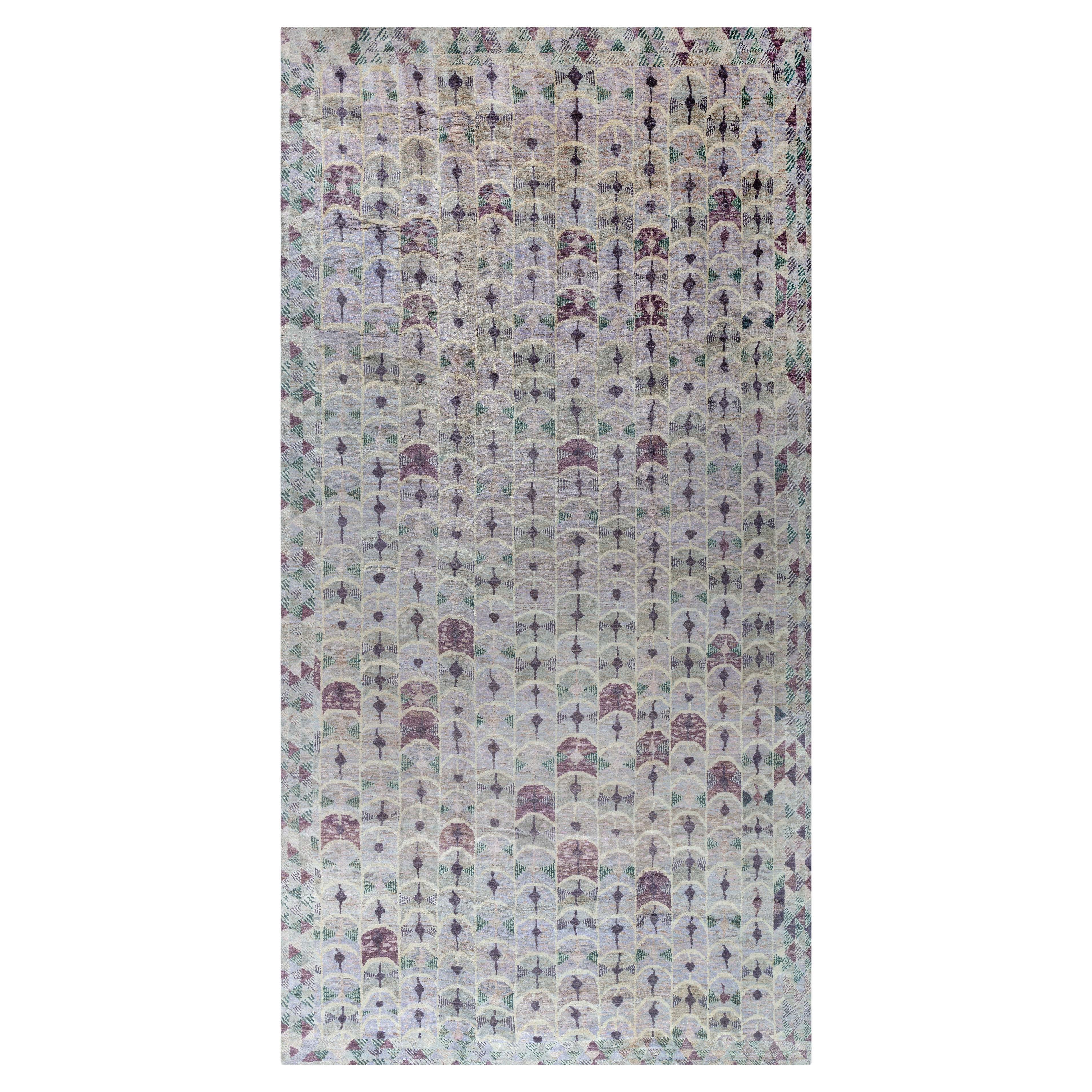 Modern Oversized Swedish Style Hemp Rug by Doris Leslie Blau For Sale