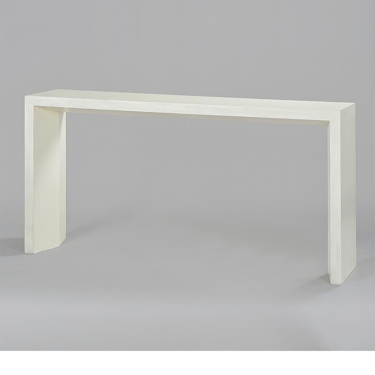 Modern Painted Beveled Console In New Condition For Sale In Westwood, NJ