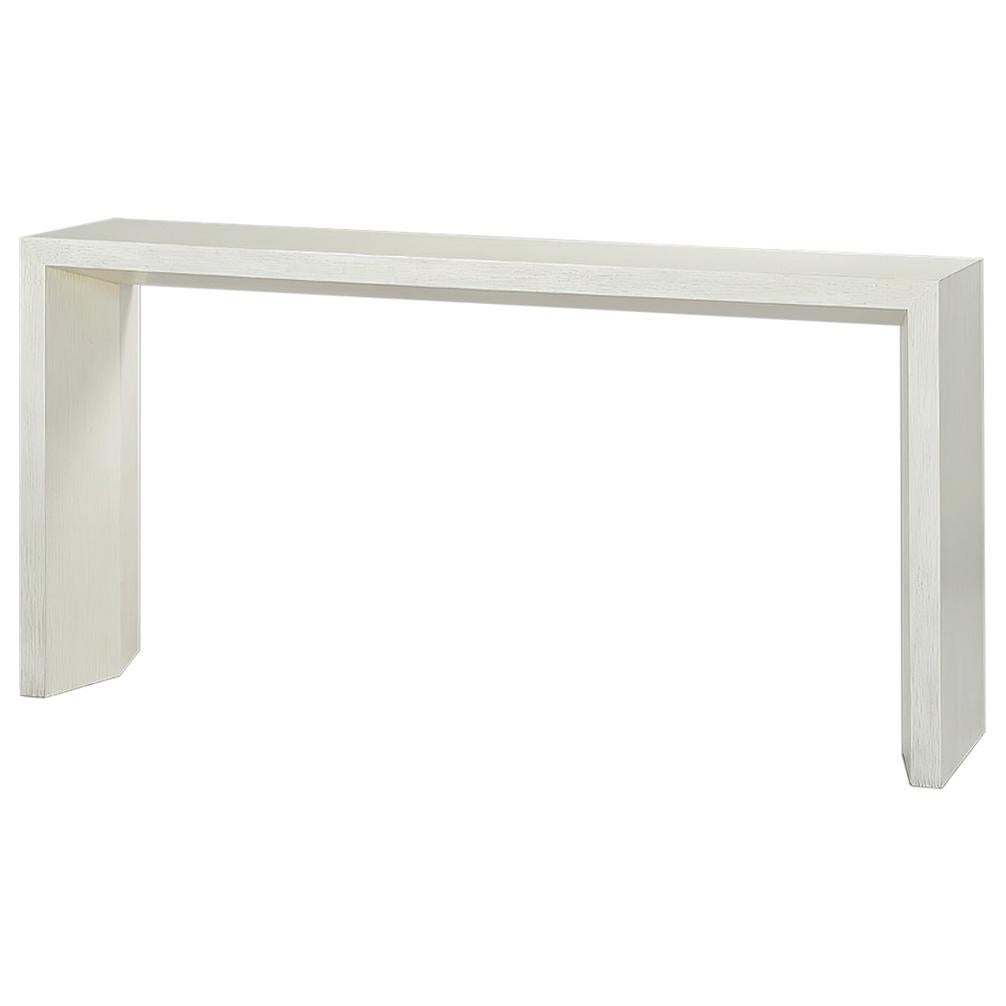 Modern Painted Beveled Console For Sale