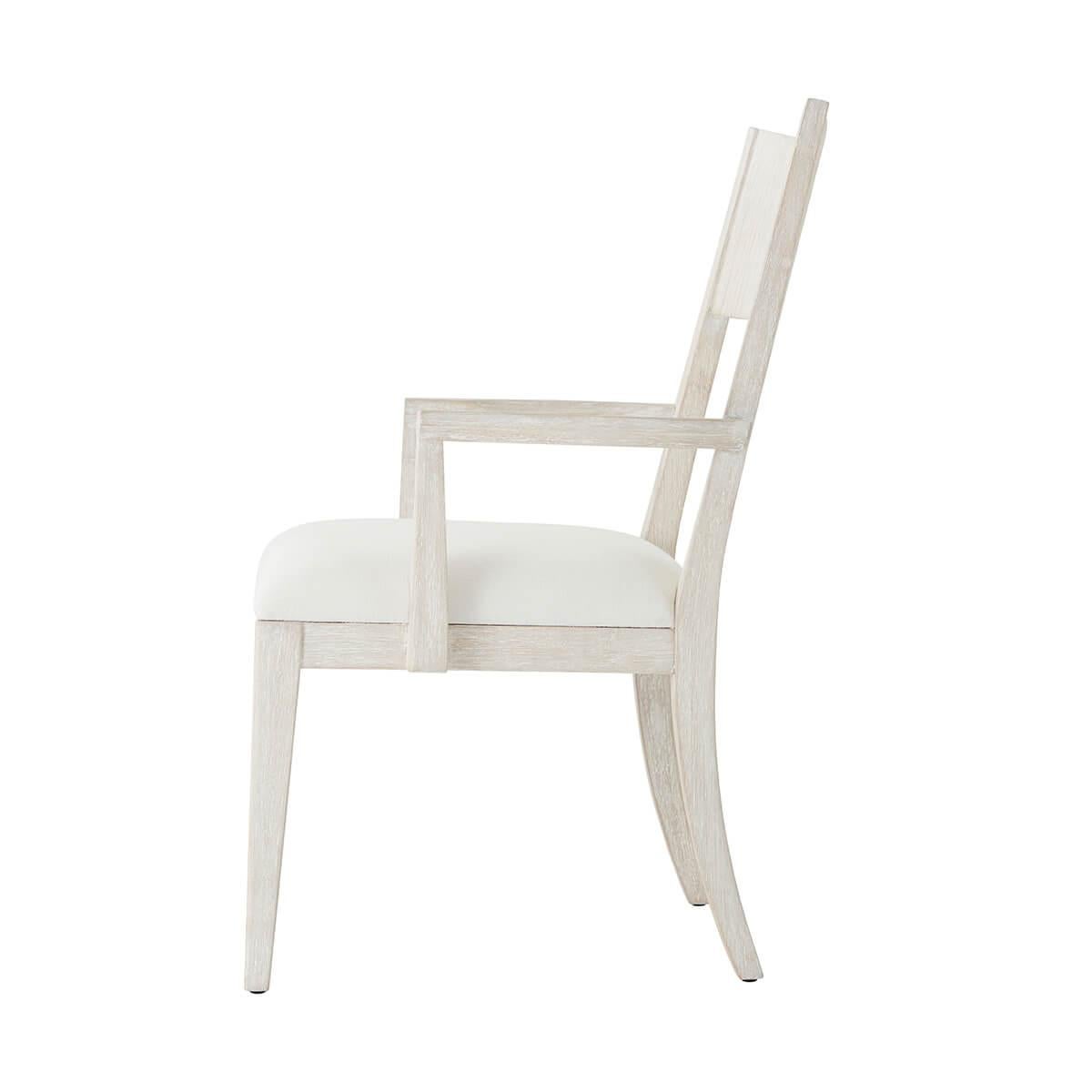 Modern Painted Dining Arm Chair In New Condition For Sale In Westwood, NJ