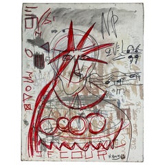 Modern Painting Depicting Liberty Titled "Krach" by Nico Rush