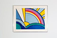  'Modern Painting of Sun Rays'  Screen Print after Roy Lichtenstein 1972