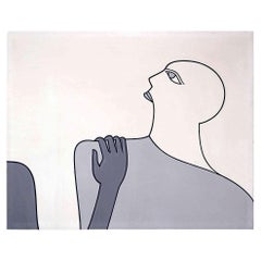 Modern Painting on Canvas - 20th c
