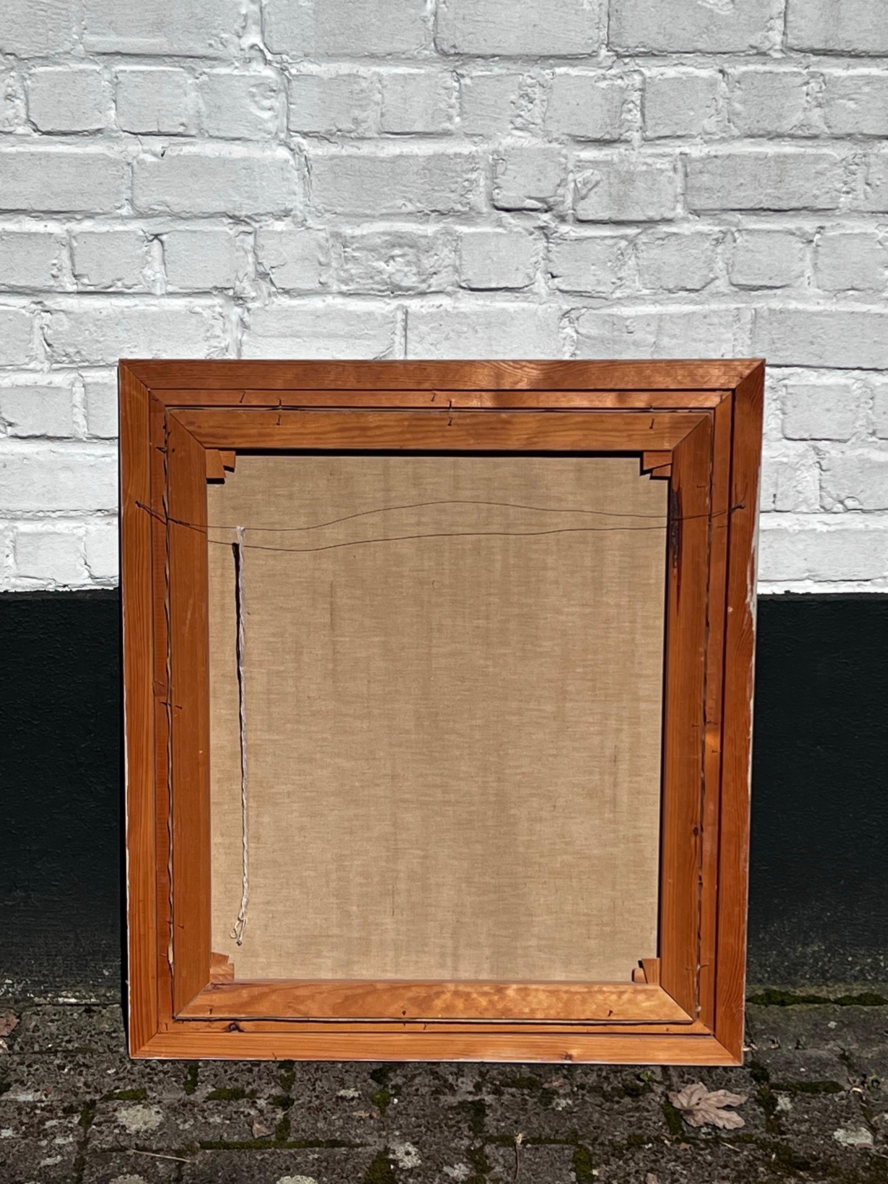Legno di recupero Pittura moderna L'artista svedese S.W.  Svensson, 1956 in vendita