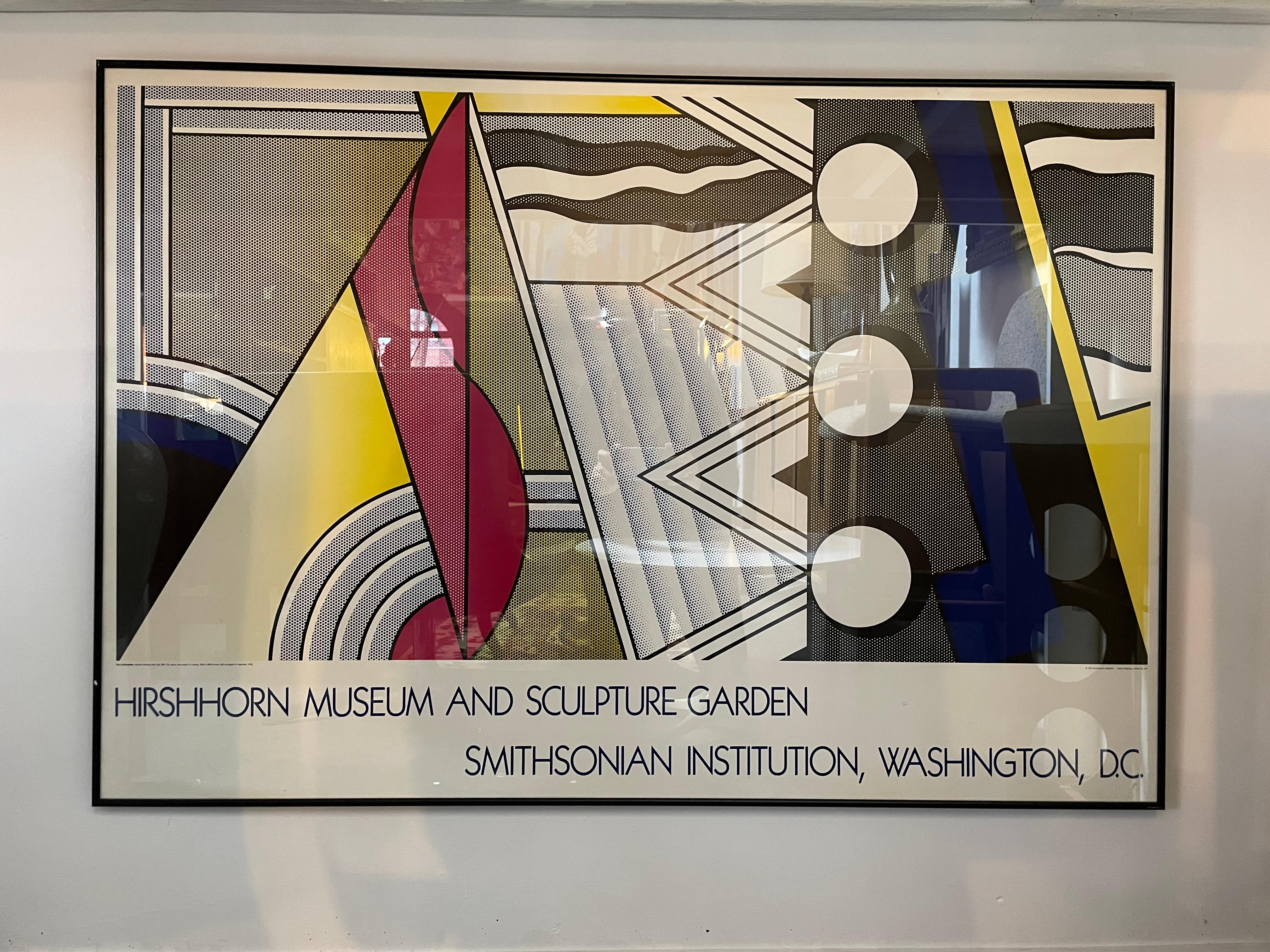 Incredibile dipinto moderno con tacchetta per l'Hirshhorn Museum and Sculpture Garden attribuito a Roy Lichtenstein. Dono di Joseph H. H. Hirshhorn, 1972.