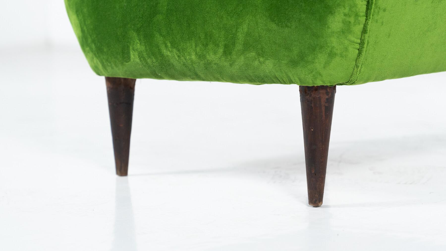 Modern Pair of Armchairs by Emilia Sala and Giorgio Madini - New Upholstery For Sale 6