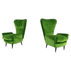 Pareja de sillones modernos de Emilia Sala and Giorgio Madini - Tapicería nueva