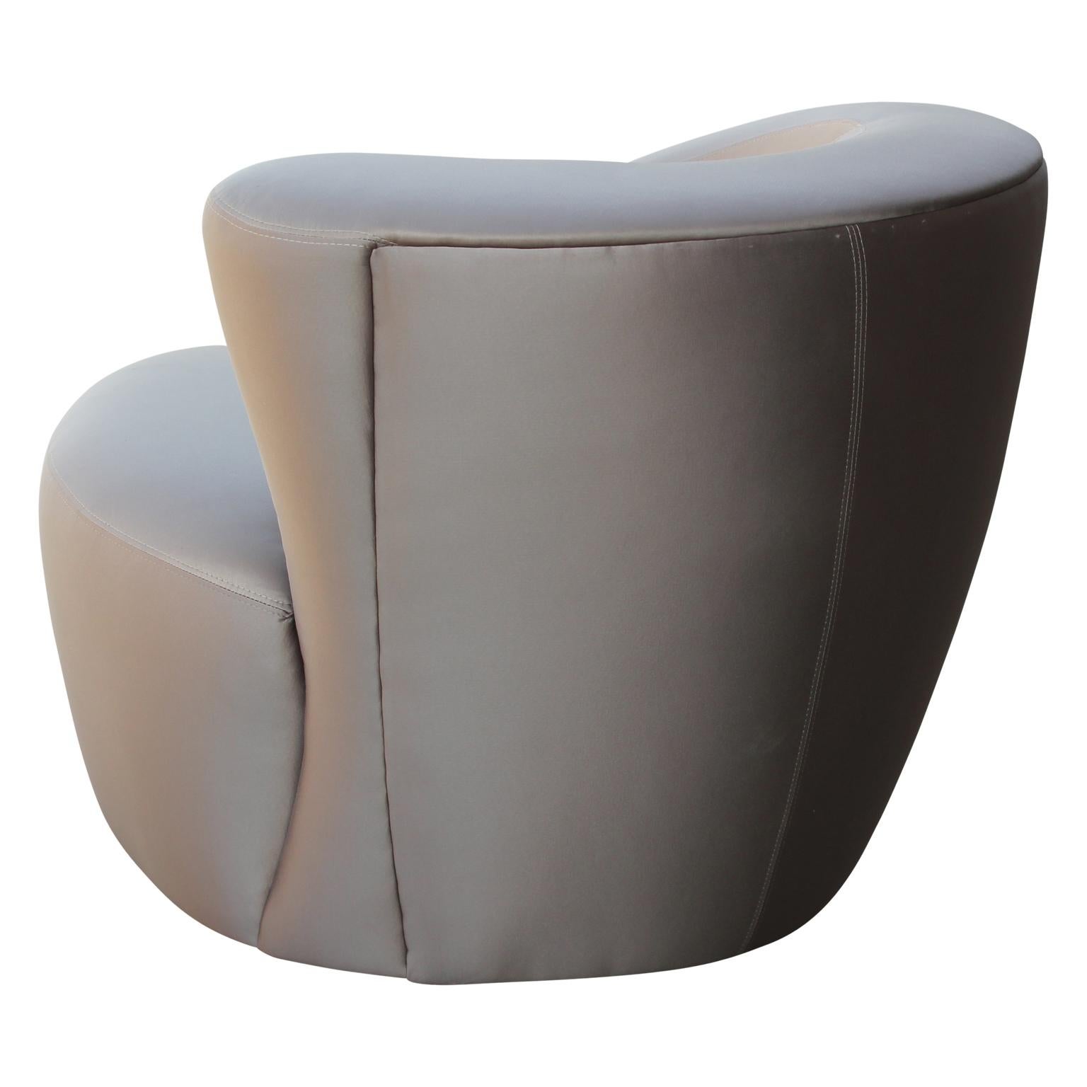asymmetrical swivel chair