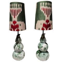 Modern Pair of Handcrafted Table Lamps Pottery Sofina Boutique Kitzbühel