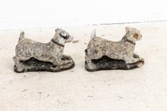 Modern Pair of Jack Russell Terrier Garden Ornaments