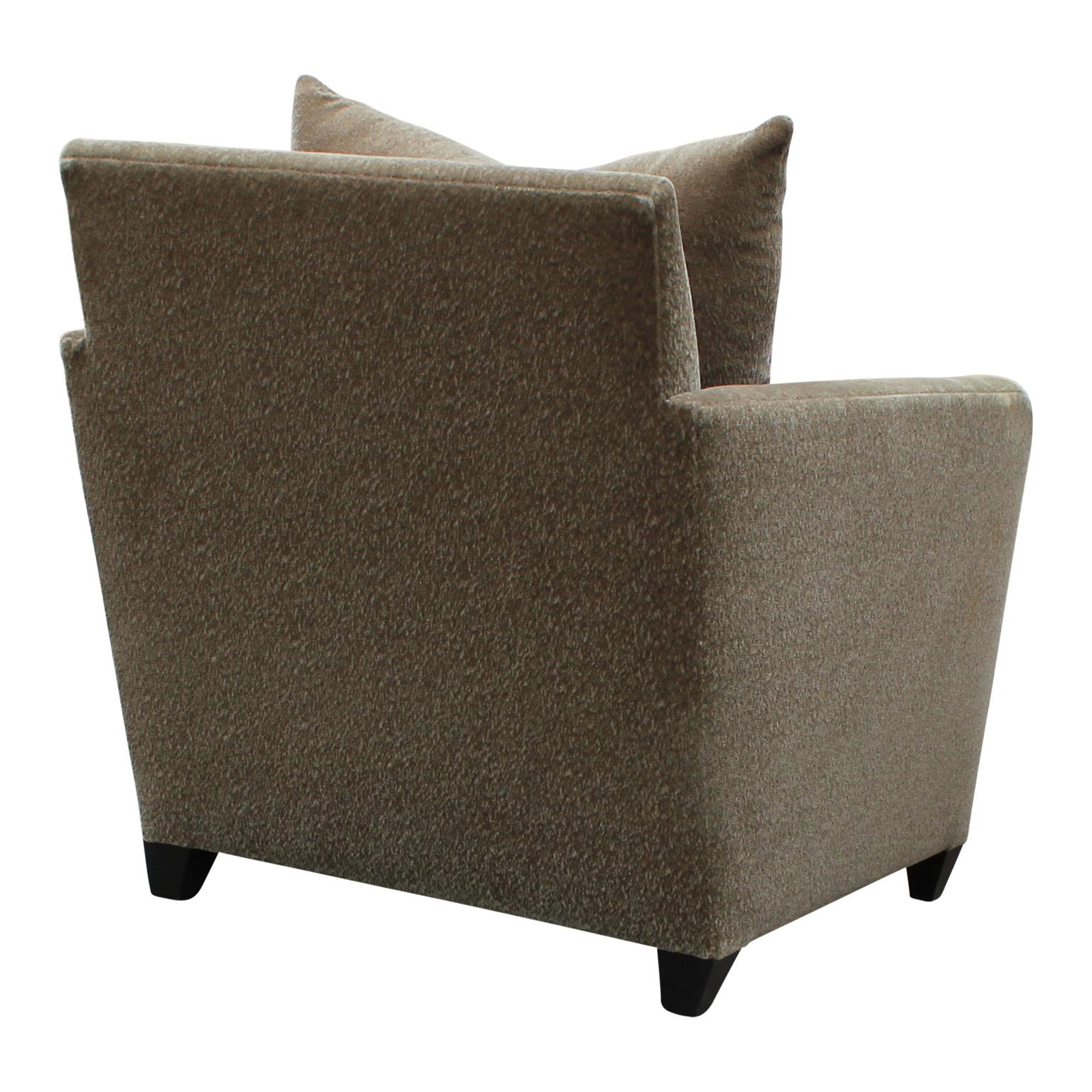 20th Century Modern Pair of Olive Donghia Mohair Lounge / Club Chairs