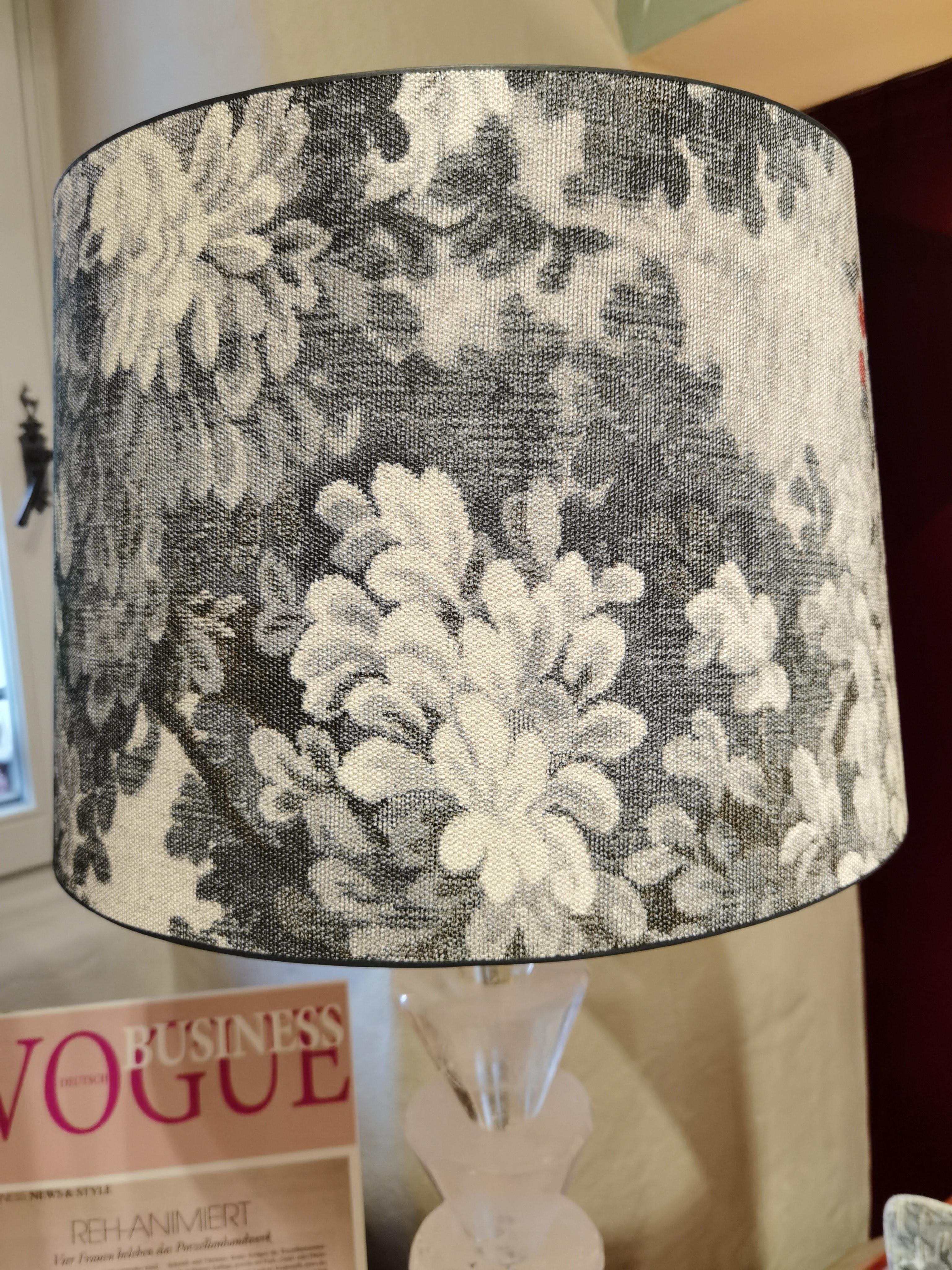 French Modern Pair of Rock Crystal Table Lamps