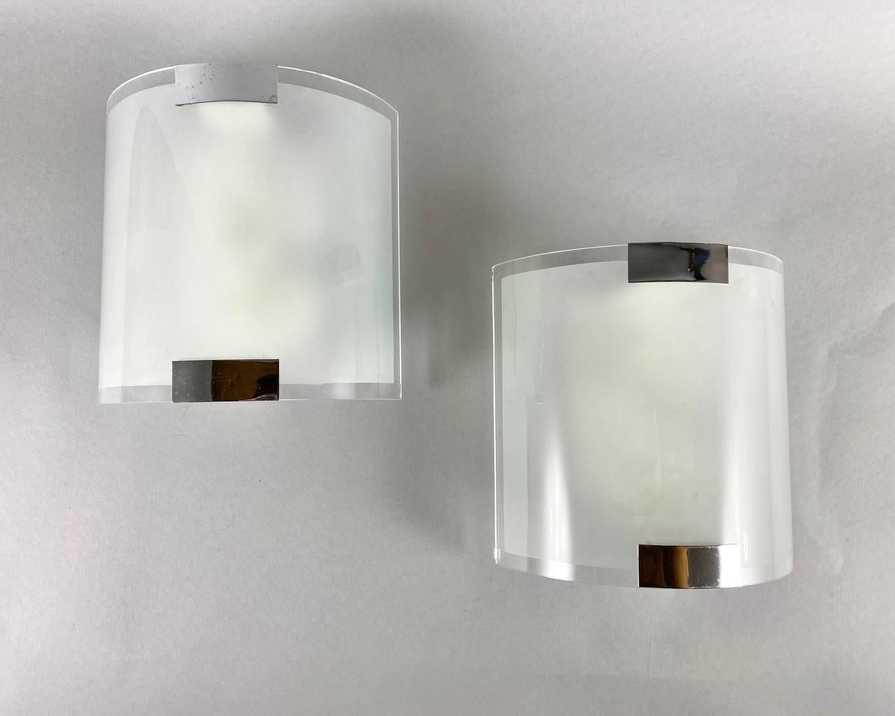 20th Century Modern Paired Wall Sconces by Trio Lighting, Germany, 2009 For Sale