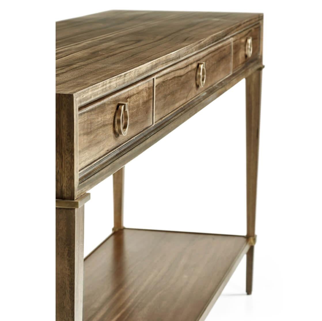Wood Modern Paldoa Console Table For Sale