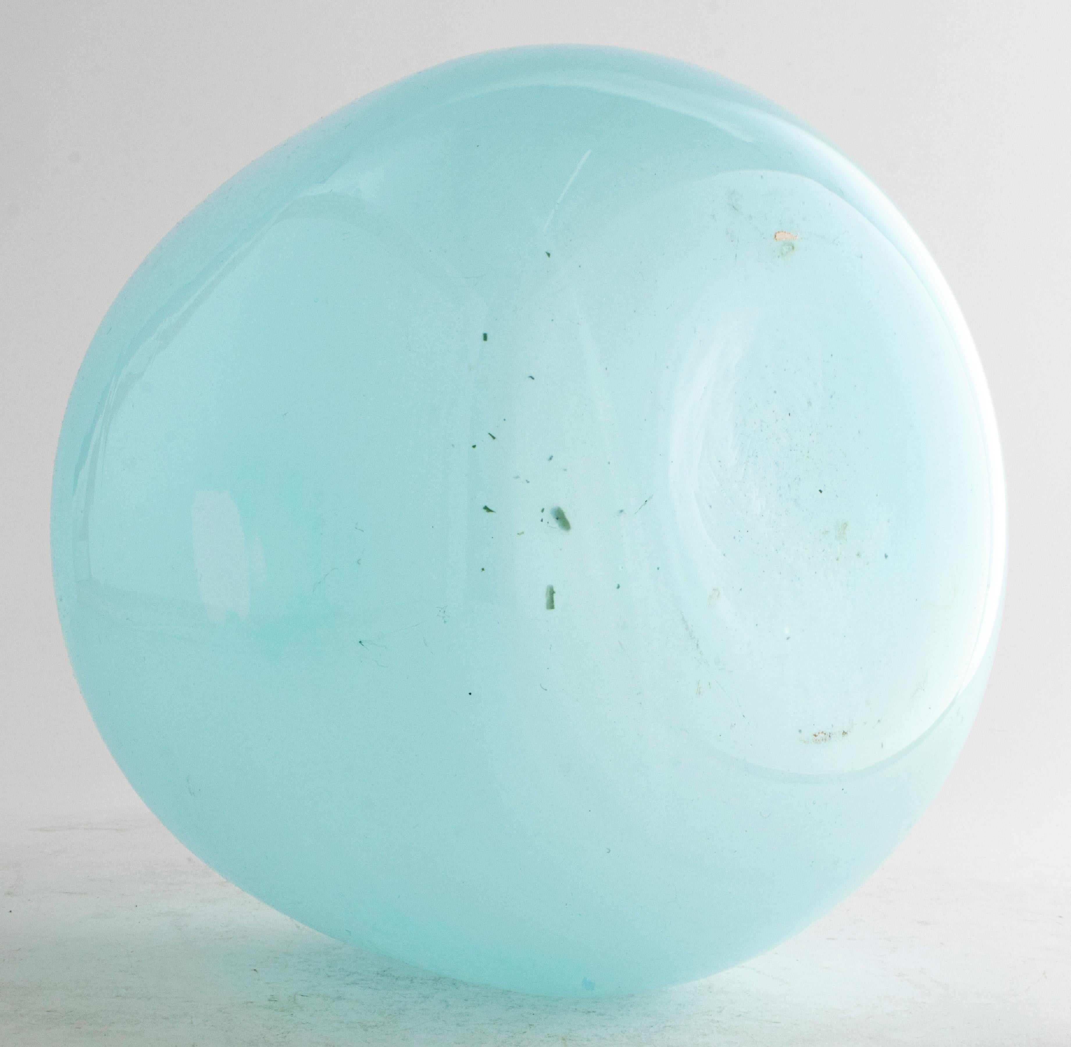 Modern Pale Blue Glass Vase For Sale 2