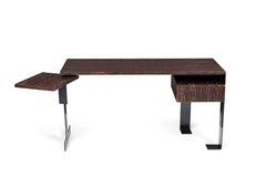 Modern Palmwood Desk in the style of Pierre Chareau