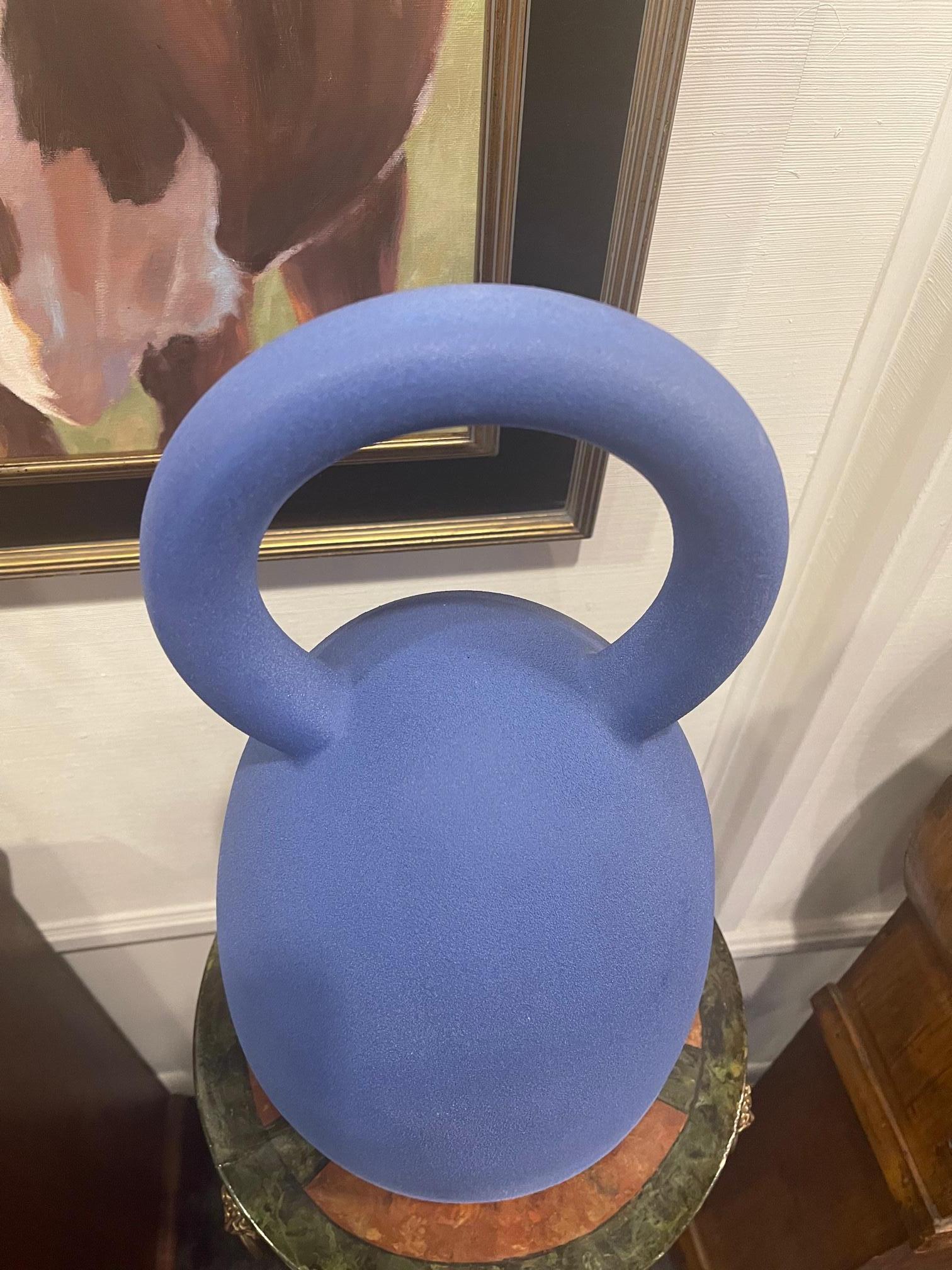 Contemporary Modern Pantone Color Fine Ceramic Object of Art with Handle by Yves Paquette