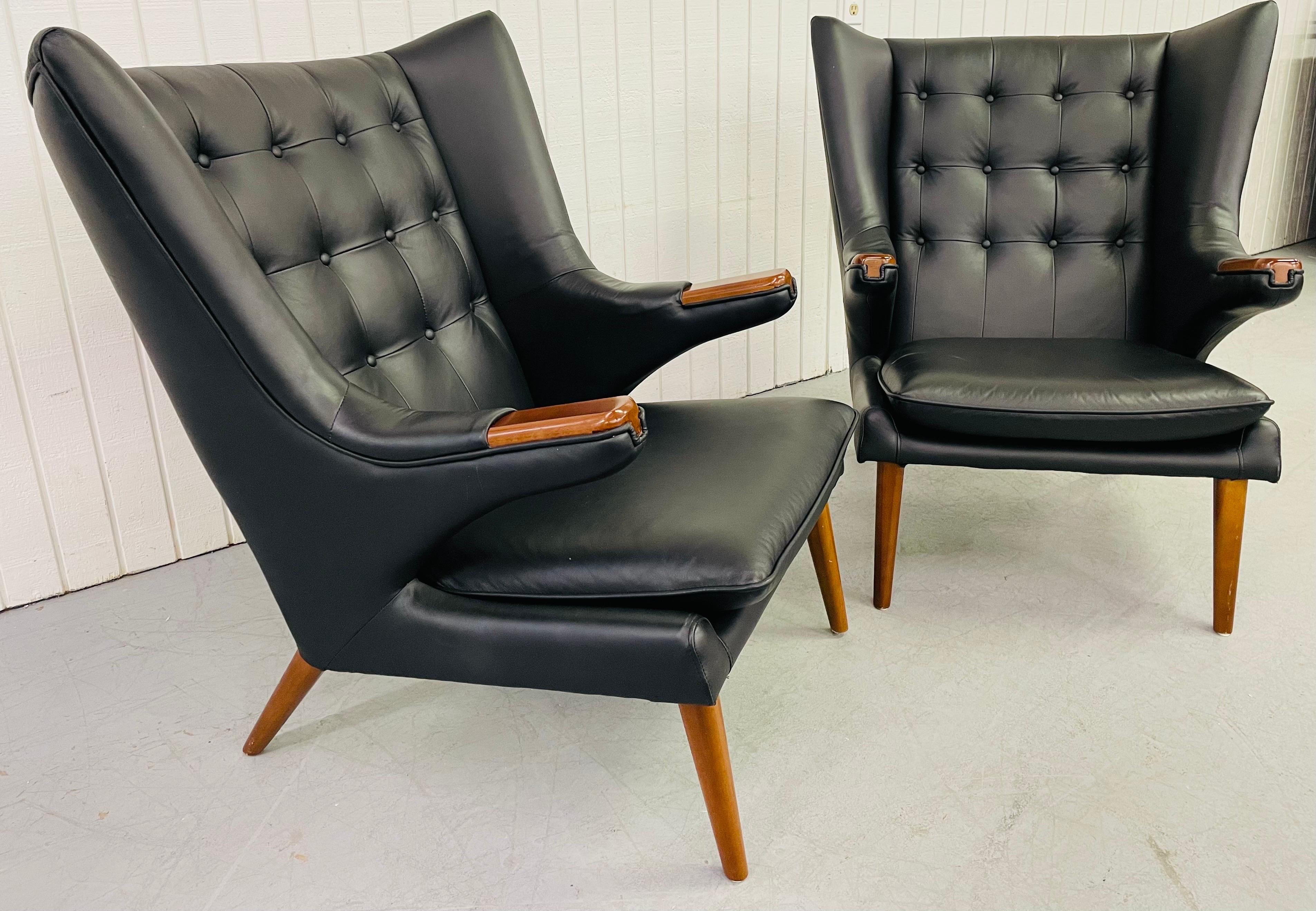 Unknown Modern Papa Bear Wing Chairs & Ottomans
