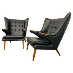 Modern Papa Bear Wing Chairs & Ottomans