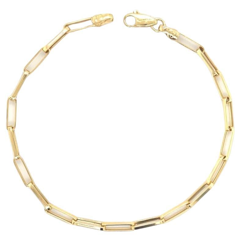 Modernes Armband mit Papierclips aus 18 Karat Goldkette