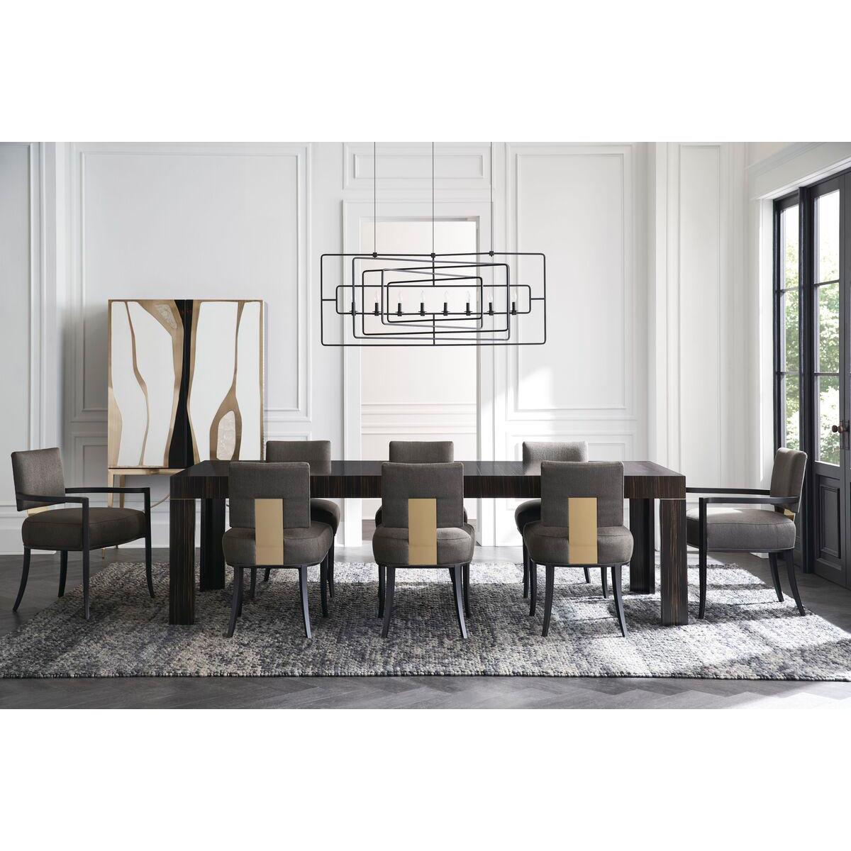 Modern Parson Style Extension Dining Table For Sale 3
