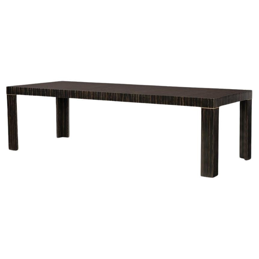 Modern Parson Style Extension Dining Table For Sale