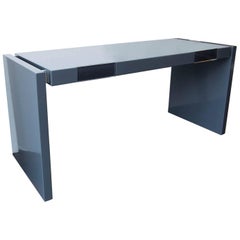 Modern Parsons Lacquered Two-Drawer Desk
