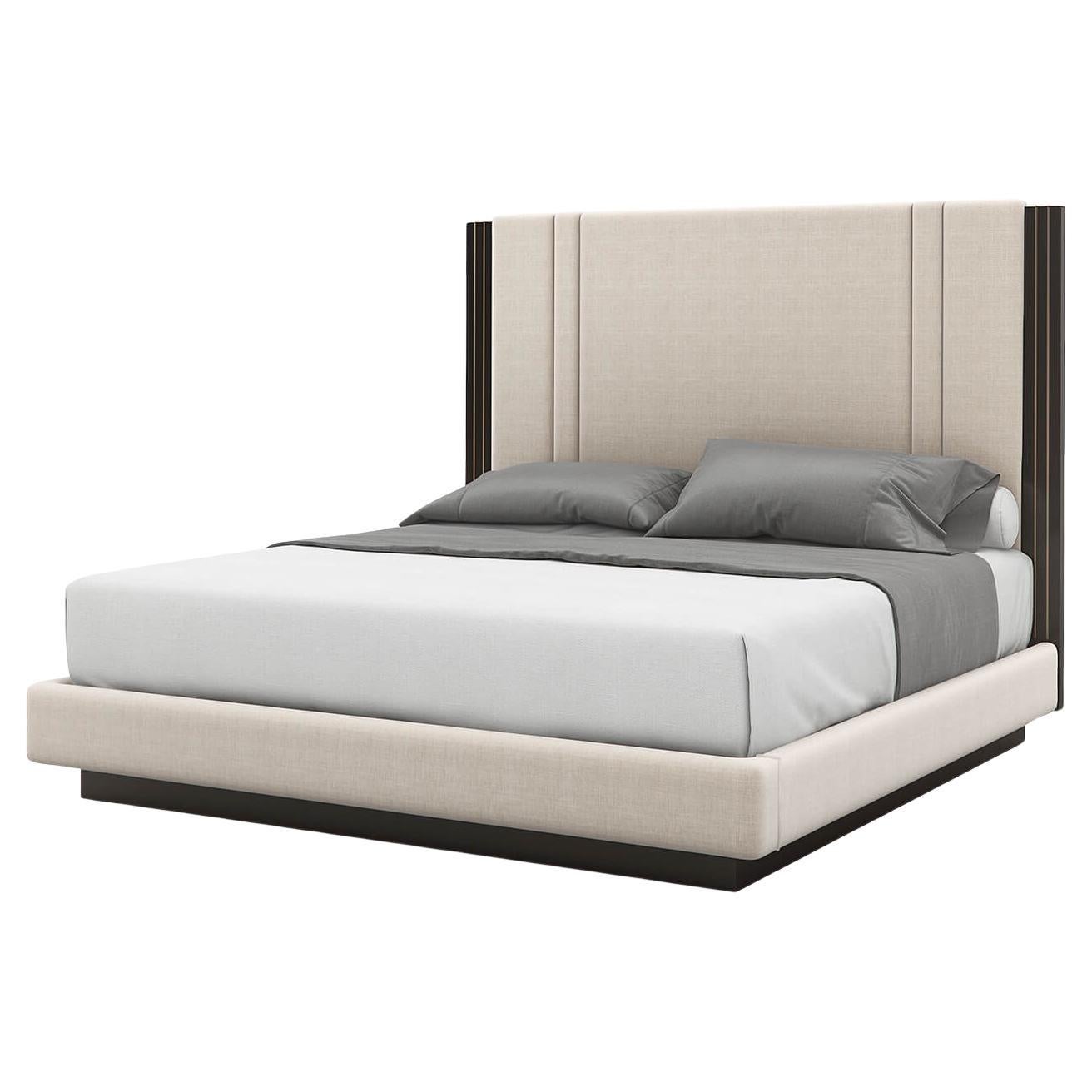 Modern Parsons Style King Bed For Sale
