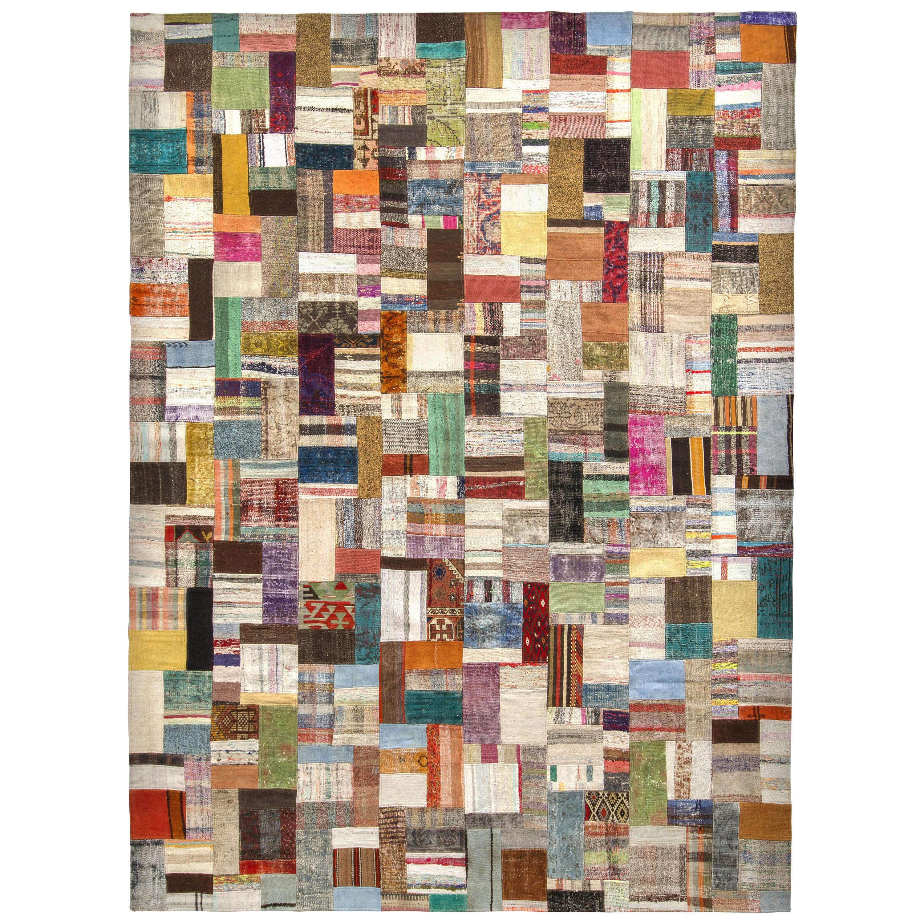 Large Diamond Pattern Kilim Rug at 1stDibs