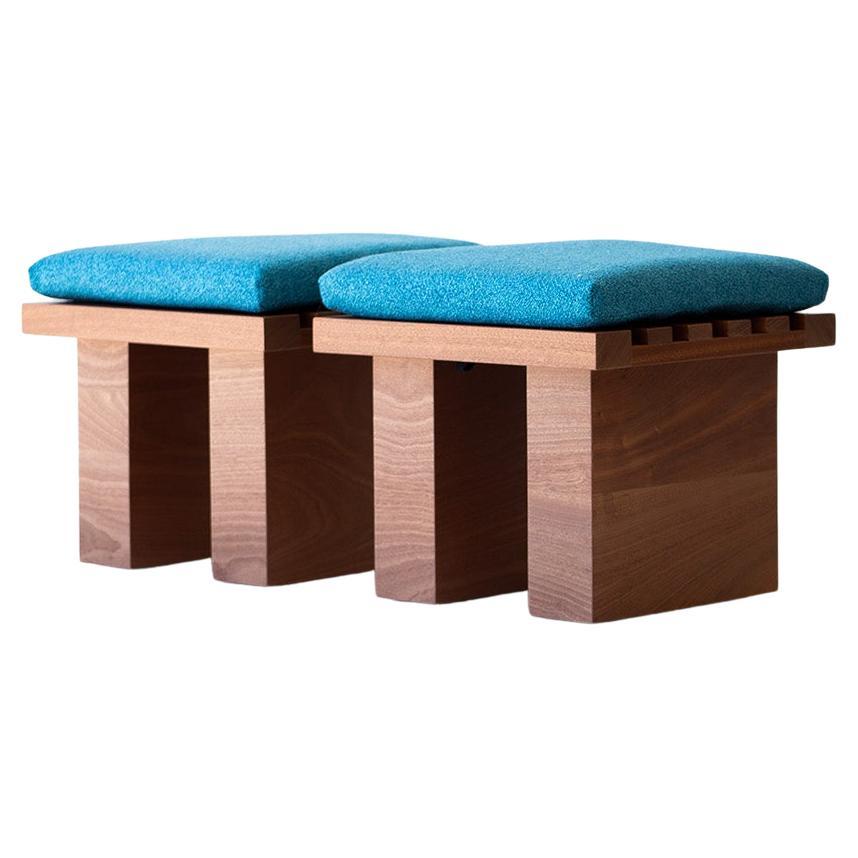 Modern Patio Furniture, Suelo Slatted Ottoman