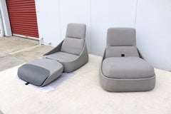 Moderne Patricia Urquiola for Coalesse Chaises longues Hosu avec ottoman - une paire