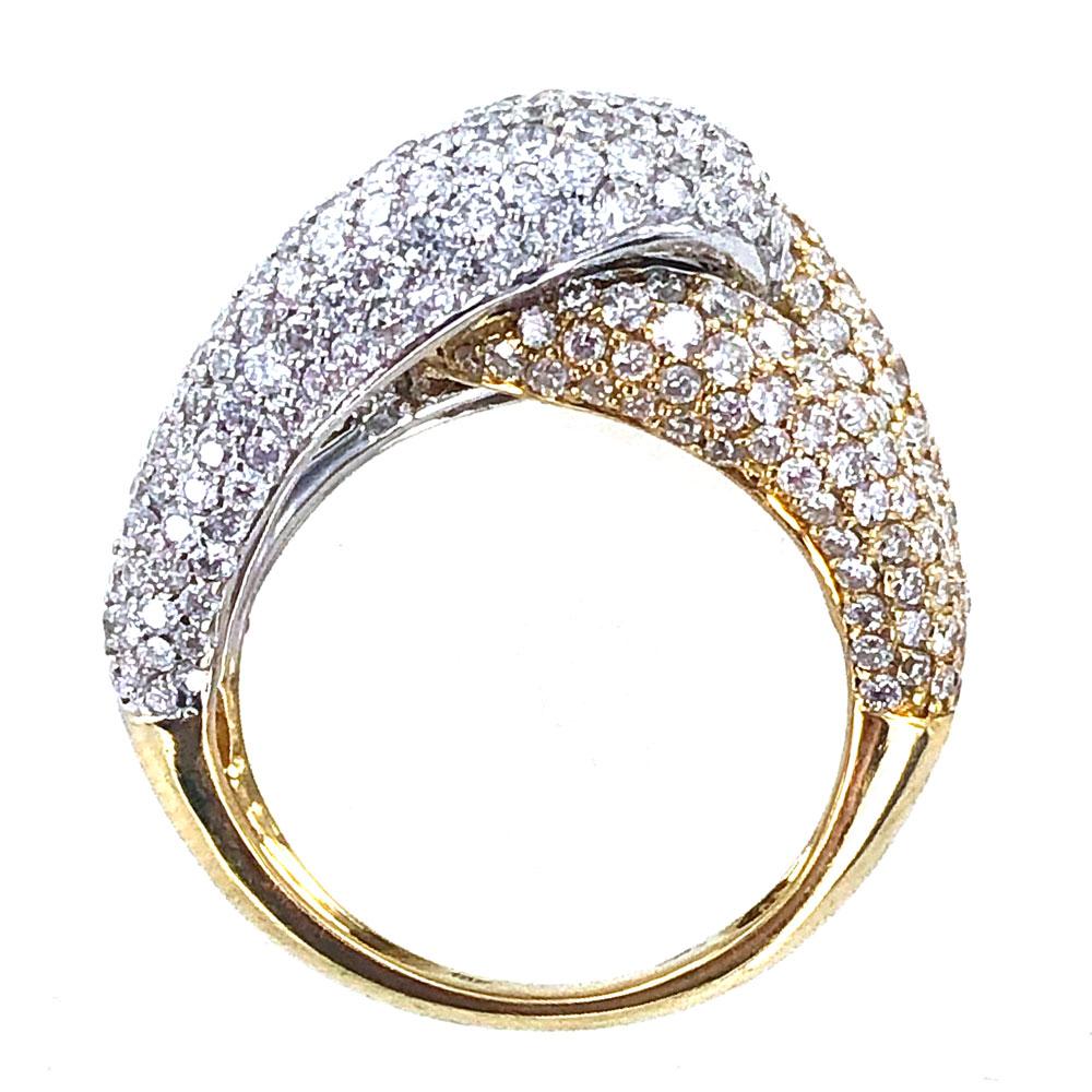 two tone knot ring